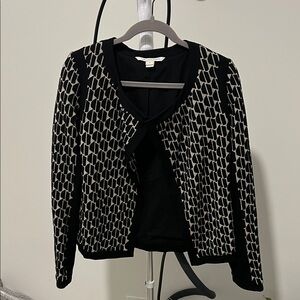 Diane von Furstenberg Elegant Black and White Women's Jacket
